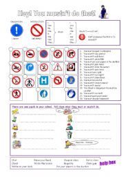 Driver education signs worksheets for adults